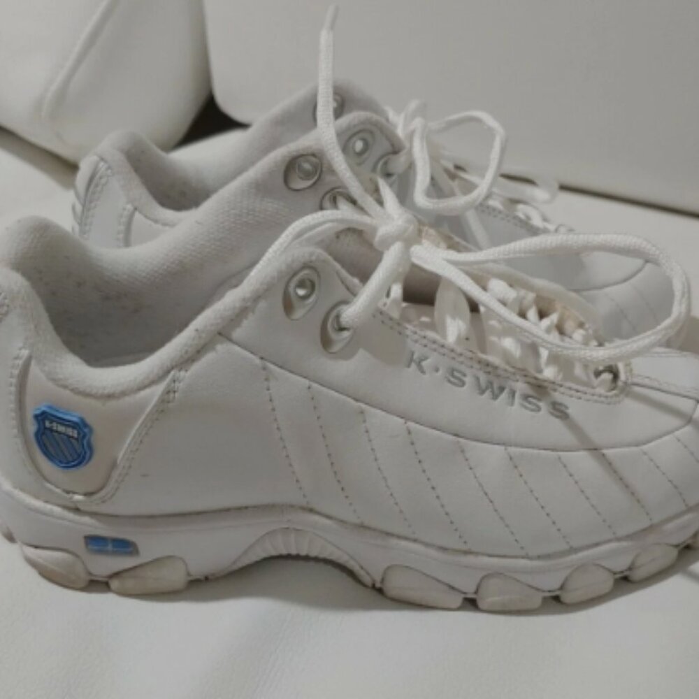 K Swiss Performance Women's White Leather Tennis Shoe 9866126